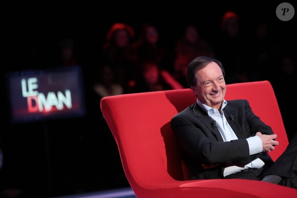 Exclusif -  Enregistrement de l'émission "Le Divan" présentée par Marc-Olivier Fogiel avec Michel-Edouard Leclerc en invité, qui sera diffusée le 7 juin sur France 3. Le 25 mars 2016 © Dominique Jacovides / Bestimage