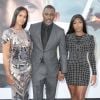 Idris Elba avec sa femme Sabrina Dhowre Elba et leur fille Isan Elba à la première du film "Fast & Furious Hobbs & Shaw" à Los Angeles, le 13 juillet 2019.