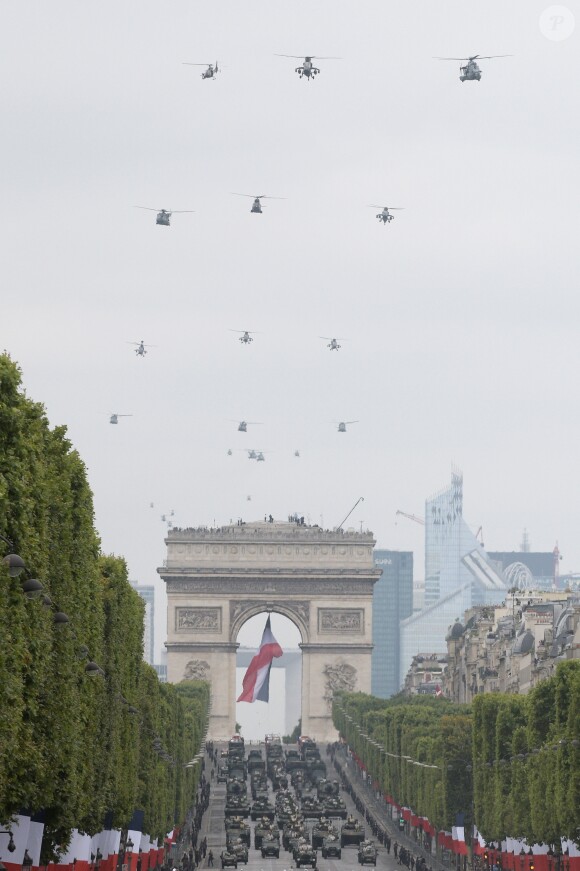 Illustration lors du 139ème défilé militaire du 14 juillet, jour de la Fête Nationale, sur les Champs-Elysées à Paris, le 14 juillet 2019. © Lemouton-Gorassini-Perusseau/Bestimage