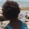 Aude de "L'amour est dans le pré 2019" à la plage avec ses enfants Raphaël et Louane, le 14 juillet 2019, en Bretagne