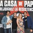 Syrus Shahidi, Tom Dingler, Joséphine Draïet et Marc Ruchmann assistent à l'avant-première de la série Netfix "La Casa de Papel - Saison 3" à la Monnaie de Paris le 15 juillet 2019. © Coadic Guirec/Bestimage