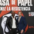 Harry Roselmack et Stéphane Rives de Mazelet assistent à l'avant-première de la série Netfix "La Casa de Papel - Saison 3" à la Monnaie de Paris le 15 juillet 2019. © Coadic Guirec/Bestimage