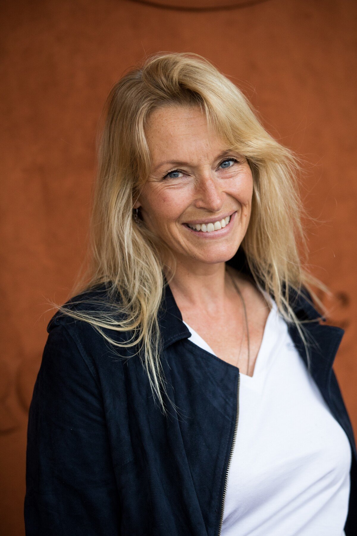 Photo Estelle Lefébure au village des internationaux de France de