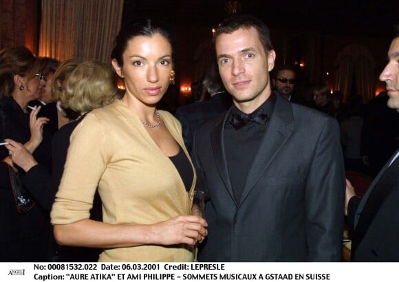 Aure Atika et Philippe "Zdar" en Suisse, le 6 mars 2001.