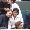 Aure Atika et Philippe "Zdar" à Roland Garros, le 10 juin 2001.