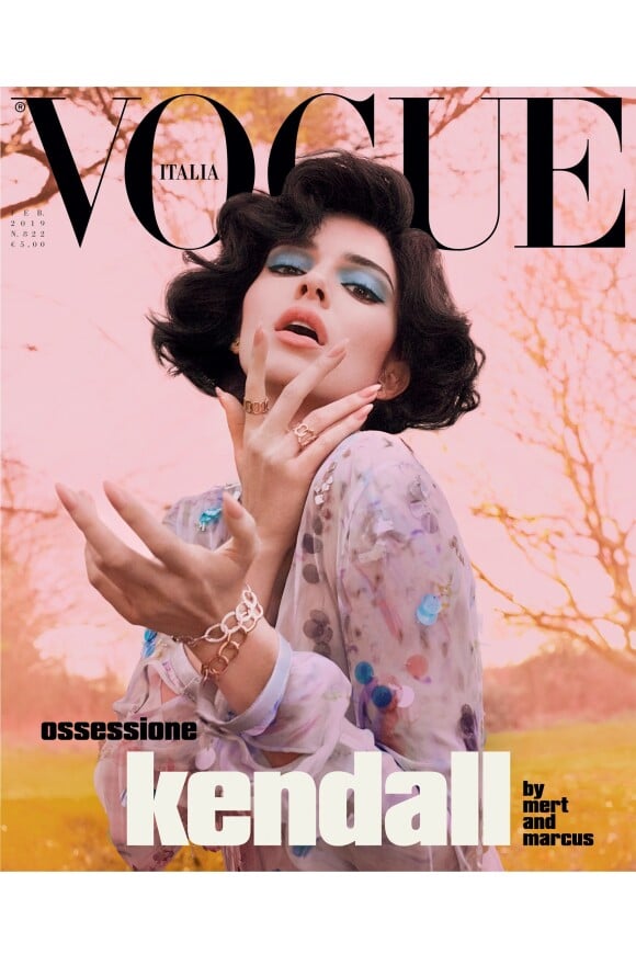 Kendall Jenner en couverture de Vogue Italia. Photo par Mert et Marcus.