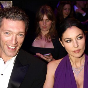 Vincent Cassel et Monica Bellucci lors de la 34e cérémonie des Cesar, en 2009, à Paris.