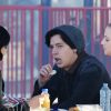 Exclusif - Cole Sprouse et Lili Reinhart sur le tournage de la série "Riverdale" à Vancouver le 13 janvier 2017.
