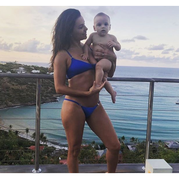 Eva Longoria et son fils Santiago sur Instagram.