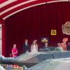 Le roi Philippe de Belgique, la reine Mathilde de Belgique et leurs enfants, la princesse Elisabeth, le prince Gabriel, le prince Emmanuel et la princesse Eléonore de Belgique, ainsi que Didier Reynders (le ministre belge des Affaires étrangères et de la Défense) lors de la parade militaire de la Fête nationale belge, le 21 juillet 2019 à Bruxelles.