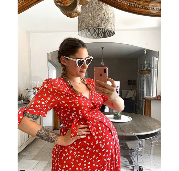 Jesta de "Koh-Lanta" enceinte et avec un gros bidon - photo Instagram, le 6 juillet 2019