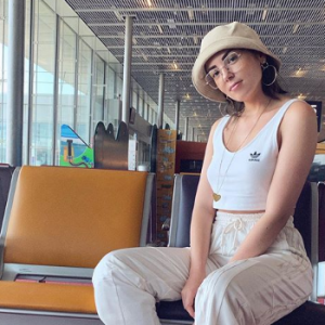 Agathe Auproux divine lors de son voyage en Martinique, en juillet 2019.