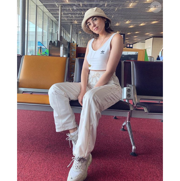 Agathe Auproux divine lors de son voyage en Martinique, en juillet 2019.