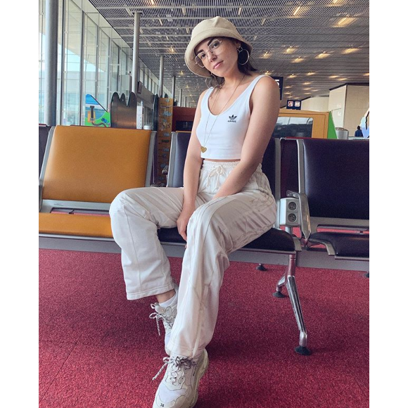 Agathe Auproux divine lors de son voyage en Martinique, en juillet 2019.