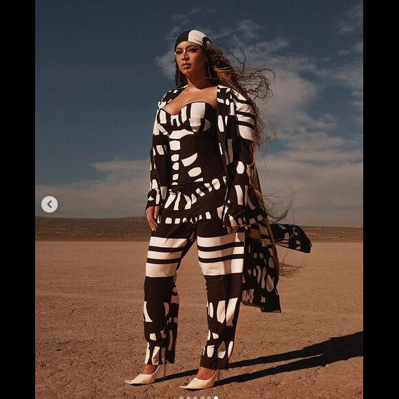 Beyoncé sur le tournage de la chanson "SPIRIT". Juillet 2019.