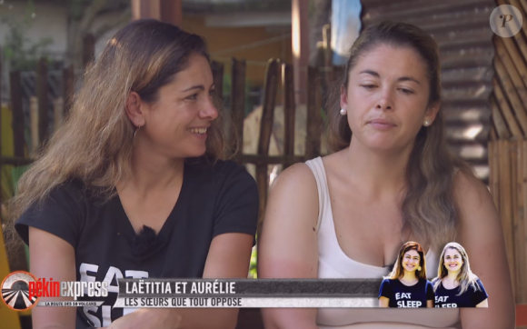 Aurélie et Laetitia lors de l'épisode "Pékin Express 2019" du 1er août, sur M6