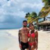 Lionel Messi en vacances sur l'île de Jumby Bay, à Antigua-et-Barbuda. Juillet 2019.