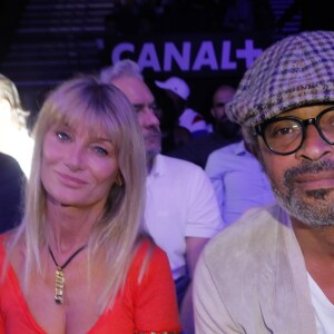 Yannick Noah et sa femme Isabelle Camus - People au match de boxe de Tony Yoka au palais des sports de Paris, le 23 juin 2018 Tony Yoka a battu David Allen par arrêt de l'arbitre à la dixième reprise, lors de son cinquième combat pro à Paris le 23 juin 2018 © Veeren-CVS/Bestimage