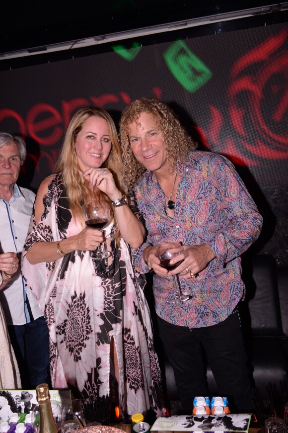 Exclusif - David Bryan (clavériste de Bon Jovi) et sa femme Lexi à la soirée Zc Global Service au VIP Room à Saint-Tropez au mois de juillet 2019. © Rachid Bellak/Bestimage