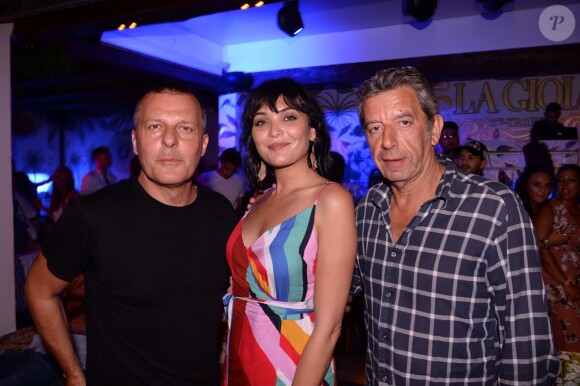 Exclusif - Jean-Roch, Valérie Bègue (Miss France 2008), Michel Cymes au VIP Room à Saint-Tropez au mois de juillet 2019. © Rachid Bellak/Bestimage