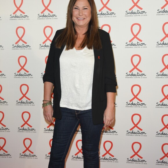 Evelyne Thomas - Soirée de présentation de la prochaine édition du Sidaction 2018 au musée du Quai Branly - Jacques Chirac à Paris, France, le 5 mars 2018. © Coadic Guirec/Bestimage