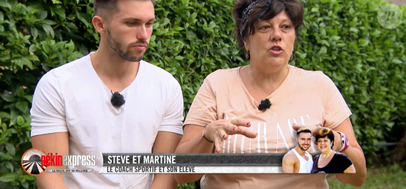 Steve et Martine - Emission "Pékin Express 2019", diffusée sur M6 le 8 août 2019.