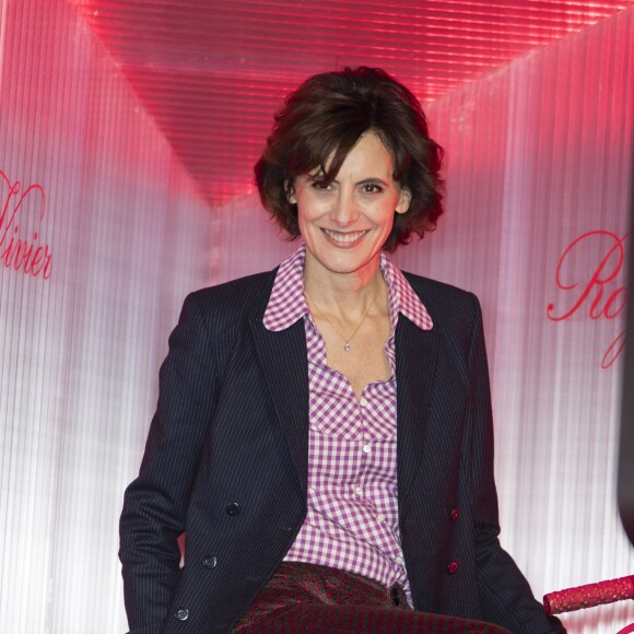 Inès de la Fressange lors de la présentation presse de la nouvelle collection Roger Vivier "Automne-Hiver 2018/2019" à l'Espace Cambon à Paris, le 27 février 2018.