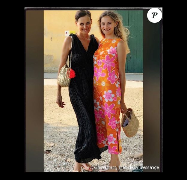 Inès de la Fressange et sa fille Violette sur Instagram, le 30 juin 2019.