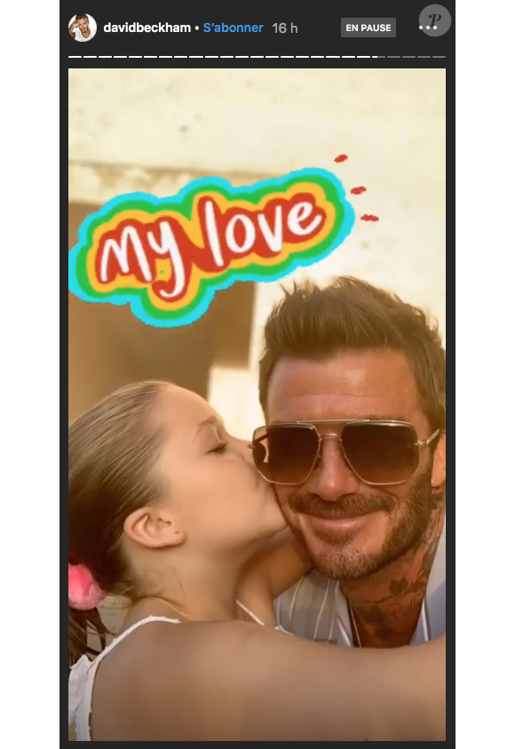 David et Harper Beckham en vacances dans les Pouilles, en Italie, le 06 août 2019.