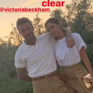 Victoria et David Beckham en vacances dans les Pouilles, en Italie, le 06 août 2019.