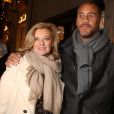 Valérie Trierweiler et son compagnon Romain Magellan lors de la soirée de lancement du "Winter Time 2018" au profit de l'association ELA à l'hôtel Sofitel rue du Faubourg Saint-Honoré à Paris, France, le 15 Novembre 2018. © Denis Guignebourg/BestImage