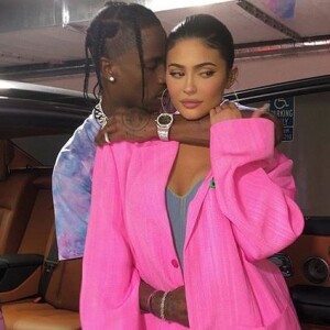 Travis Scott et Kylie Jenner. Juillet 2019.
