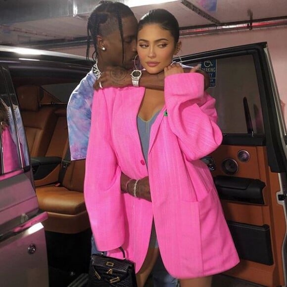 Travis Scott et Kylie Jenner. Juillet 2019.