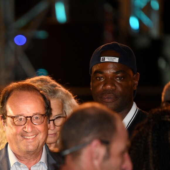 François Hollande lors de la première édition de l'INDIE FEST à la citadelle de Saint-Tropez, Côte d'Azur, France, le 11 août 2019.