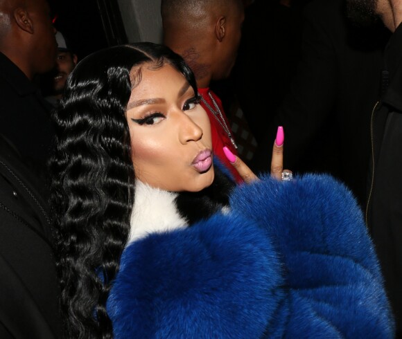 Nicki Minaj arrive à la soirée Sundays Grammy au club Argyle à Hollywood le 10 février 2019.