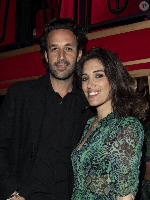 Semi-exclusif - Greg Levy et sa femme Laurie Cholewa lors de la soirée d'anniversaire de S.Sisley au restaurant Roxie à Paris, France, le 6mai 2019. © Pierre Perusseau/Bestimage