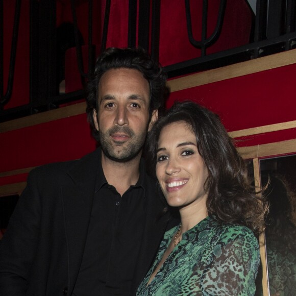 Semi-exclusif - Greg Levy et sa femme Laurie Cholewa lors de la soirée d'anniversaire de S.Sisley au restaurant Roxie à Paris, France, le 6mai 2019. © Pierre Perusseau/Bestimage