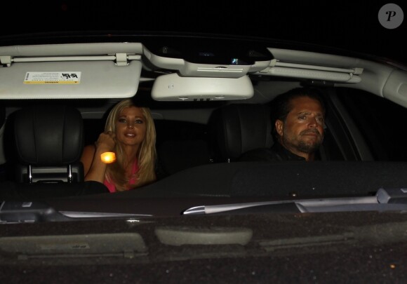 Exclusif - David Charvet, Donna D'Errico - Les deux stars d'Alerte à Malibu se retrouvent pour diner au restaurant Delilah à Los Angeles, le 28 juin 2019.