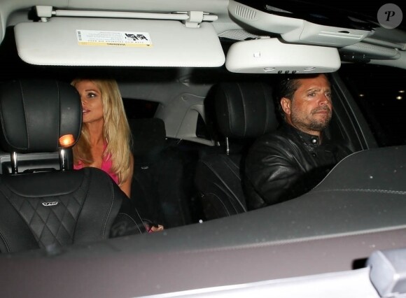 Exclusif - David Charvet, Donna D'Errico - Les deux stars d'Alerte à Malibu se retrouvent pour diner au restaurant Delilah à Los Angeles, le 28 juin 2019.