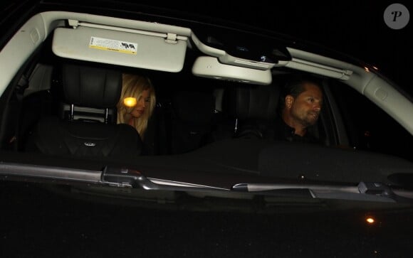 Exclusif - David Charvet, Donna D'Errico - Les deux stars d'Alerte à Malibu se retrouvent pour diner au restaurant Delilah à Los Angeles, le 28 juin 2019.