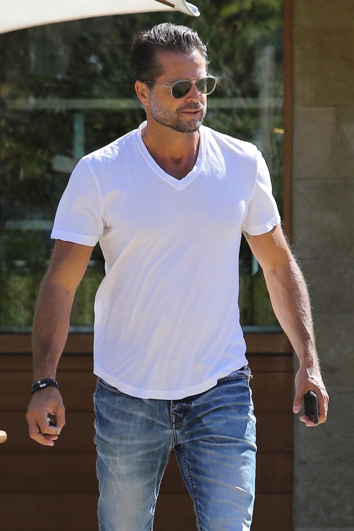 Photo Exclusif David Charvet quitte le restaurant Soho House à