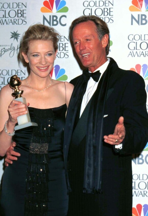 Cate Blanchett et Peter Fonda aux Golden Globes en 1999