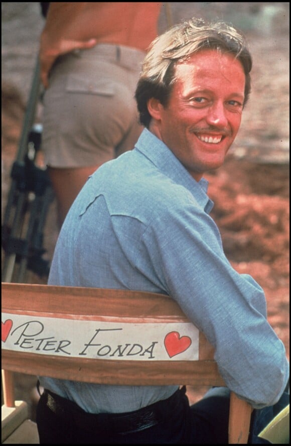 Peter Fonda sur le tournage de Wanda Nevada en 1978