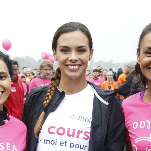 Exclusif - Aïda Touihri, Marine Lorphelin Ambassadrice FitBit et Miss France 2013, Laurence Roustandjee - People à la 17ème édition d'Odyssea Paris à l'hyppodrome de Vincennes à Paris. Le 7 octobre 2018 © Marc Ausset-Lacroix / Bestimage