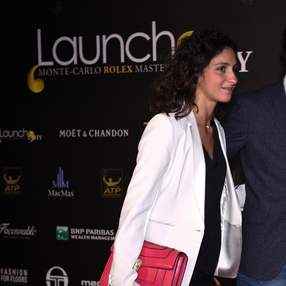 Rafael Nadal et Maria Francisca Perello lors du soirée organisée pendant le tounoi de Monte-Carlo le 9 avril 2016.