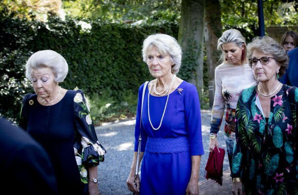 La princesse Beatrix des Pays-Bas, la princesse Irene et la princesse Margriet lors des obsèques de leur soeur la princesse Christina au palais Noordeinde à La Haye le 22 août 2019.