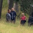 Peter Phillips, sa femme Autumn et leurs filles Isla et Savannah - Les membres de la famille royale du Royaume Uni arrivent à un déjeuner privé, loin du protocole, près de Loch Muick en Ecosse le 23 août 2019.