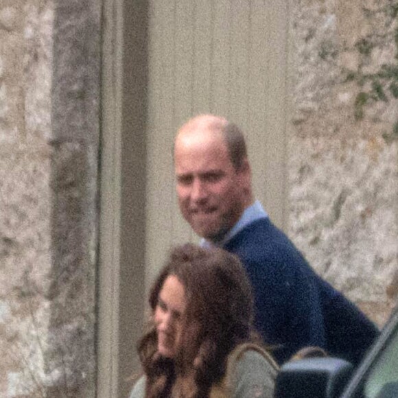 Le prince William, duc de Cambridge, Catherine Kate Middleton, duchesse de Cambridge - Les membres de la famille royale du Royaume Uni arrivent à un déjeuner privé, loin du protocole, près de Loch Muick en Ecosse le 23 août 2019.