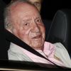 Le roi Juan Carlos 1er arrive à l'hôpital University Hospital Quironsalud Madrid pour subir une opération du coeur le 23 août 2019.