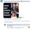 Jair Bolsonaro se moque du physique Macron sur Facebook le 25 août 2019.